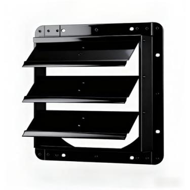 Imagem de Ventilação de exaustão automática de chapa galvanizada de 30,5 cm (pás do ventilador e motor não incluídos) para sótãos residenciais, oficinas, celeiros, estufas