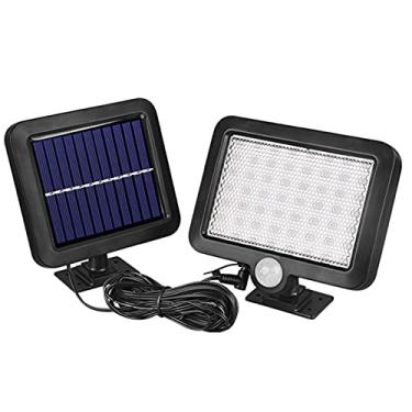 Imagem de Lâmpada de Parede com Indução Solar Separada 56LED para Garagem Interna Luz Segurança Ligação e Desligamento Automáticos Econômica Ambientalmente Amigável Longa Vida Durabilidade