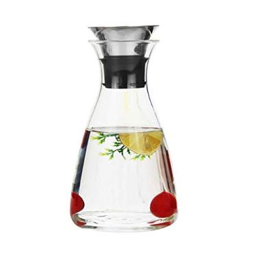 Imagem de YWangQiang Jarros de água fria jarro de vidro resistente ao calor filtro de casa jarro de chá jarro de suco doméstico jarro engrossado jarro multiuso melhor presente 1100 ml 1400 ml (cor: tamanho