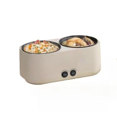 Imagem de Panela de Arroz，Panela de Arroz Eletrica 220v，Duplo Forro Interno，Capacidade de 3, 4 Litros，Pode Cozinhar e Cozinhar VáRias FunçõEs, Adequado para Cozinhar Panela Quente, Brailet e Outros Pratos