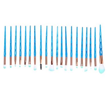 Imagem de Conjunto profissional de pincéis para sombra em pó solto Pincéis de maquiagem cosméticos portáteis para contorno, mistura de sombreamento, destaque para iniciantes e