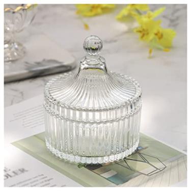 Imagem de Caixa organizadora de joias caixa de joias de viagem caixa de joias de vidro pequena caixa de armazenamento de joias anéis brincos caixa de joias portátil presente para meninas mulheres caixa de