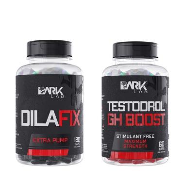 Imagem de Testdroll-gh 60 Caps + Dilafix Extra Pump 120 Caps Dark Lab-Unissex