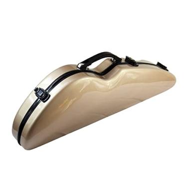 Imagem de Estojo Rígido De Violino Resistente Ao Desgaste De Fibra De Carbono Composta De Tamanho 4/4 Triangular Leve Tamanho Completo Estojo de Violino (Color : 01)