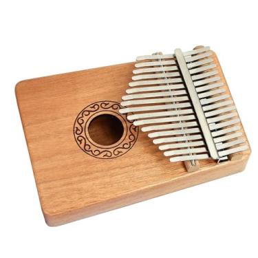 Imagem de Piano de polegar Kalimba de 17 teclas de mogno portátil com conjunto completo de acessórios (cor: 01)