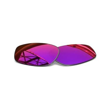 Imagem de SmartVLT Lentes de substituição masculinas para óculos de sol Oakley Monster Dog – Mais opções, Polycarbonate - Ar Coated Polarized Midnight Sun, One Size