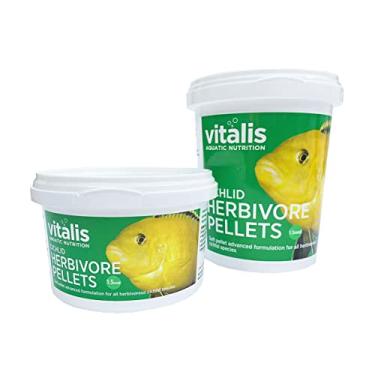 Imagem de Vitalis Raçăo Cichlid Herbivore Pellet 140g P/ Agua Doce