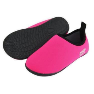 Imagem de Sapatilha Sapatinho Infantil Juvenil Aquática Solado Antiderrapante Disponível nas Cores Preto ou Rosa para Praia e Piscina Tamanhos 17/18 a 31/32 (Rosa, BR, Criança de 1 a 3 anos, Numérico, 23)