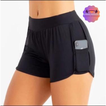 Imagem de Short Praia, Piscina Com Detalhe Bolso - DONNA PEREIRA MODA FITNESS, P