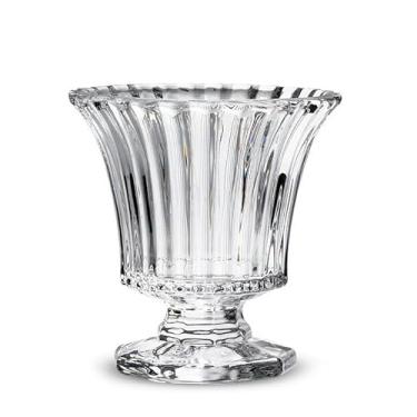 Imagem de Abbott Collection Vaso de pedestal óptico alargado ou suporte de tealita, 8,5 cm, transparente, vidro