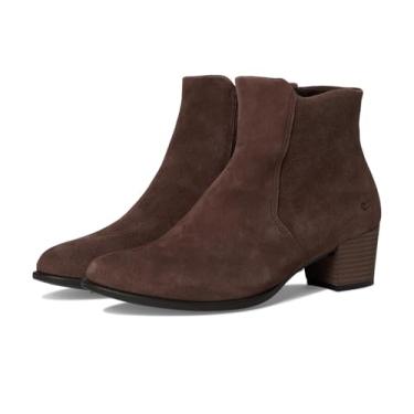 Imagem de ECCO Bota feminina clássica de cano curto com zíper de 35 mm, Café nobuck, 8-8.5