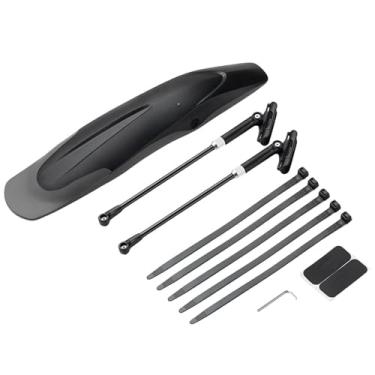 Imagem de Para-lama de bicicleta para mountain bike, modelo largo com liberação rápida, para bicicletas de aro 26 a 29 polegadas, resistente e ajustável, acessório para bicicleta.(Rear mudguard)