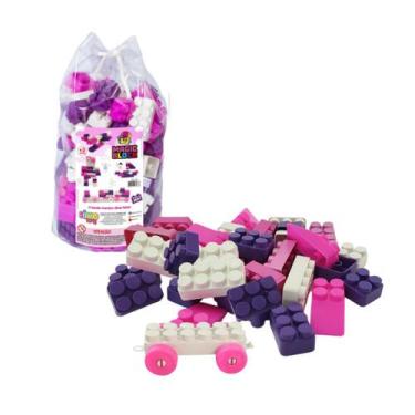 Imagem de Magic Block Rosa Blocos de montar 300 peças SimoToys