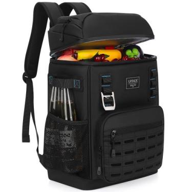 Imagem de Mochila Cooler Urtala 25L com isolamento duplo impermeável preta