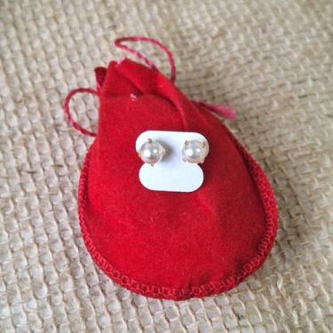 Imagem de Brinco Feminino Perola 6mm Folheado Ouro 18k BR523 - WN Bijouterias