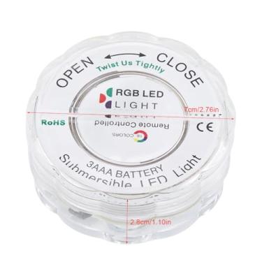 Imagem de Generic Luz Subaquática RGB, 4 Luzes LED Com Controle Remoto, Lâmpada para Decoração de Vasos de Festas de Casamento, Tanque de Peixe, Lagoa, Pequena Piscina