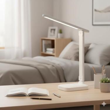 Imagem de Luminária LED Recarregável Retangular Leitura Ajustável Estruturada