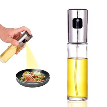 Imagem de Pulverizador de azeite de oliva para cozinhar – Garrafa de spray para utensílios de cozinha com controle de porção para fritar salada e churrasco (100 ml)