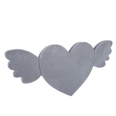 Imagem de Generic Pedra Memorial para Animais de Estimação, Lápide Memorial para Cães e Gatos de Resina Em Forma de Coração Com área de Gravação, para Quintal de Jardim, Varanda, Presente de