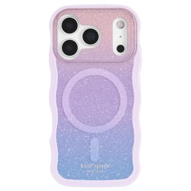 Imagem de Kate Spade New York Capa para iPhone 17 Pro - Compatível com MagSafe - Capa de telefone de designer - Glitter opala
