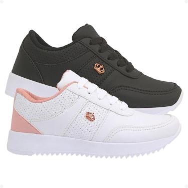 Imagem de Kit 2 Pares Tênis Casual Infantil Feminino Meninas FXB Escolar Dia a Dia-Feminino