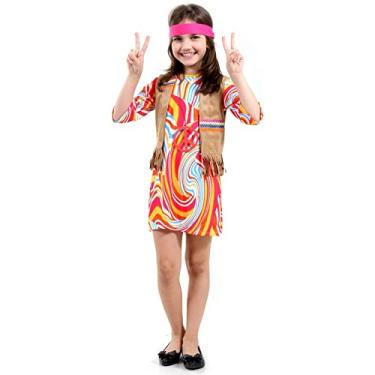 Imagem de Fantasia Hippie Feminina - Infantil