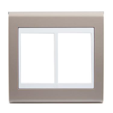 Imagem de Placa 4x4 6 Posicoes Refinatto Weg Argila e Branco