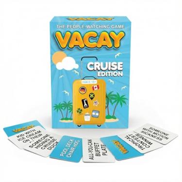 Imagem de Vacay Cruise Essentials People-Watching Card Game for Royal Caribbean, Carnival, Norwegian NCL, Disney MSC and Princess – A Fun Ship Must Have & Top 10 Cruise Essentials Deck Game for Every Sailing