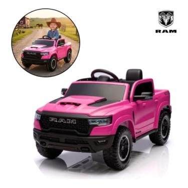 Imagem de Mini Carro Elétrico Infantil 12v Dodge Ram 1500 Rho Rosa - BW426RS