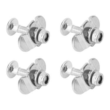 Imagem de Ymiko Montagem de Parafuso Duplo Com Rosca de 4 Unidades L para Cama de Caminhão, Reboque, RV e ATV para Carga, Amarração de Parafusos Pesados ​​para Fixadores de Aço de Controle de Carga Segura