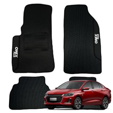 Imagem de Jogo de Tapetes Onix Plus 2020 2021 2022 2023 2024 2025 2026 Kit Automotivo Tapete Carro