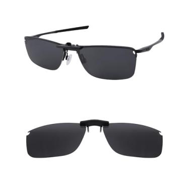 Imagem de HILEEN Clip-on polarizado para óculos de sol Oakley Socket 5.5 OX3218 56 mm - Preto