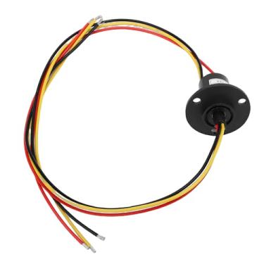 Imagem de WALFRONT Anel Deslizante Elétrico 3 Fios 15A 250RPM Conector Giratório do Motor do Anel Deslizante de 360 ​​graus para Equipamentos de Controle de Fabricação e Processamento