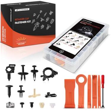 Imagem de A-Premium Kit de clipe de retentor de carro de 130 peças (tipo 11) compatível com Oldsmobile Achieva 1992-1996, pára-choques para porta de para-choque, pára-choque, pára-choques, conjunto de