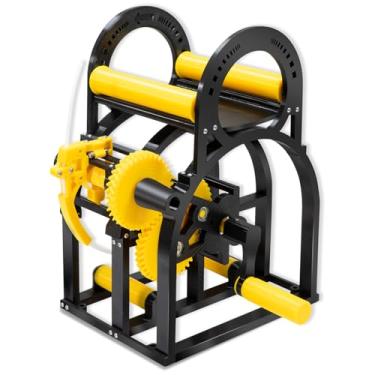 Imagem de Rebobinador de filamento industrial 3D – Rebobinador de carretel de impressora 3D resistente para carretéis de 20 cm | Enrolador universal de fio/rosca de solda com controle de tensão inteligente