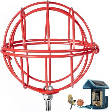 Imagem de SheeChung Suporte de bola de sebo de metal compatível com Bird Buddy, peça de reposição para alimentadores inteligentes com orifício de parafuso de 5 mm, acessórios Birds Buddy, fácil de limpar e