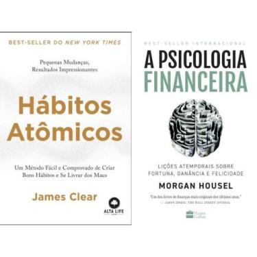 Imagem de Kit: Hábitos Atômicos + A Psicologia Financeira - Kit de Livros, 3