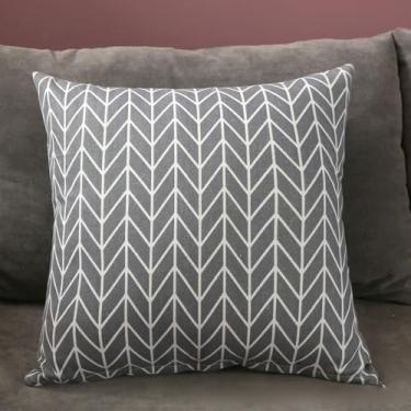 Imagem de HEEPDD Capa de Almofada para Casa, Capa de Almofada de Linho Confortável e Versátil Com Zíper Requintado, para Decoração de sofá de Sala de Estar (40x40)