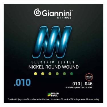 Imagem de Encordoamento giannini para guitarra 0.10 geegst10 niquel