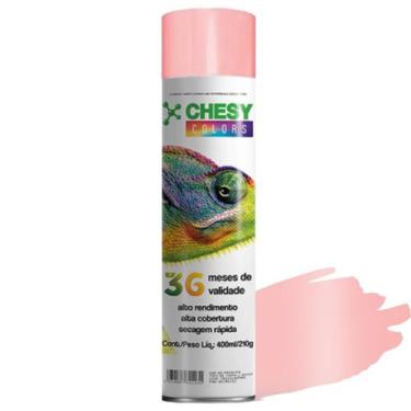 Imagem de Tinta spray chesy uso geral rosa 210g 400ml chesiquimica