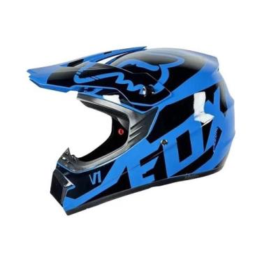 Imagem de Kit De Capacete MX Infantil Com Certificação DOT/ECE, Óculos Ventilado