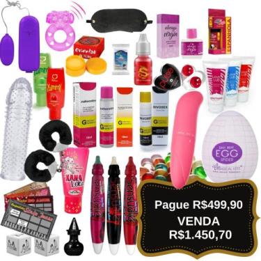 Imagem de Kit Sex Shop 125 Itens Sexyshop Atacado Completo - Casa da Revenda