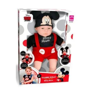 Imagem de BONECO RECÉM NASCIDO MICKEY MOUSE 5161 ROMA Presente Dia das Crianças