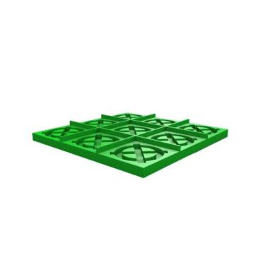 Imagem de Jogo da Velha Tátil Braille Baixa Visão - InclusivaDigital, Verde