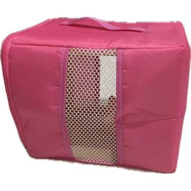 Imagem de Bolsa Caixa Mala Transporte Pássaros - Desmontável(ROSA)