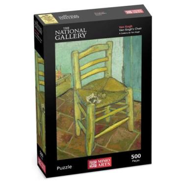 Imagem de Quebra-cabeça A Cadeira de Van Gogh 500 Peças Mimo Toys - 2601