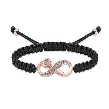 Imagem de Pulseira de urna infinita para cinzas, joias de cremação, aço inoxidável, ajustável, pulseiras de corda trançada, pulseiras memoriais, suporte de cinzas para animais de estimação humanos, joias de