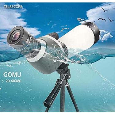 Imagem de pcagfaajmh Super Zoom 20-60x80 Monocular 80MM Large Diameter Double-Tuning Target Mirror Nitrogen-Filled Waterproof Telescope Bird Watching Astronomy Sports and Wildlife