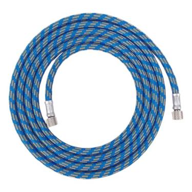 Imagem de Fiocias Mangueira Flexível de 1" para 1", Adaptador Padrão, 1,8 M, em Nylon E Borracha, a Vazamentos, Adequada para Pistolas de Pintura, Azul