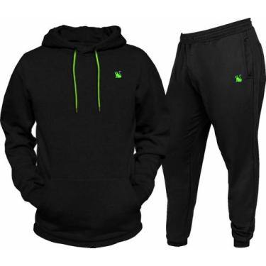 Imagem de Conjunto de Moletom Flanelado Inverno Blusa E Calça Masculina - Opice,